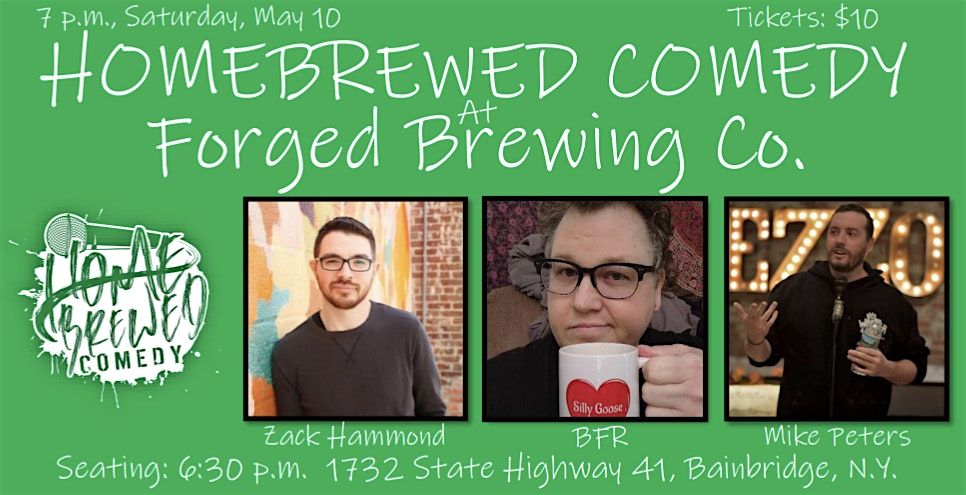 Homebrewed Comedy at Forged Brewing Co., 10 May | Event in Bainbridge | AllEvents