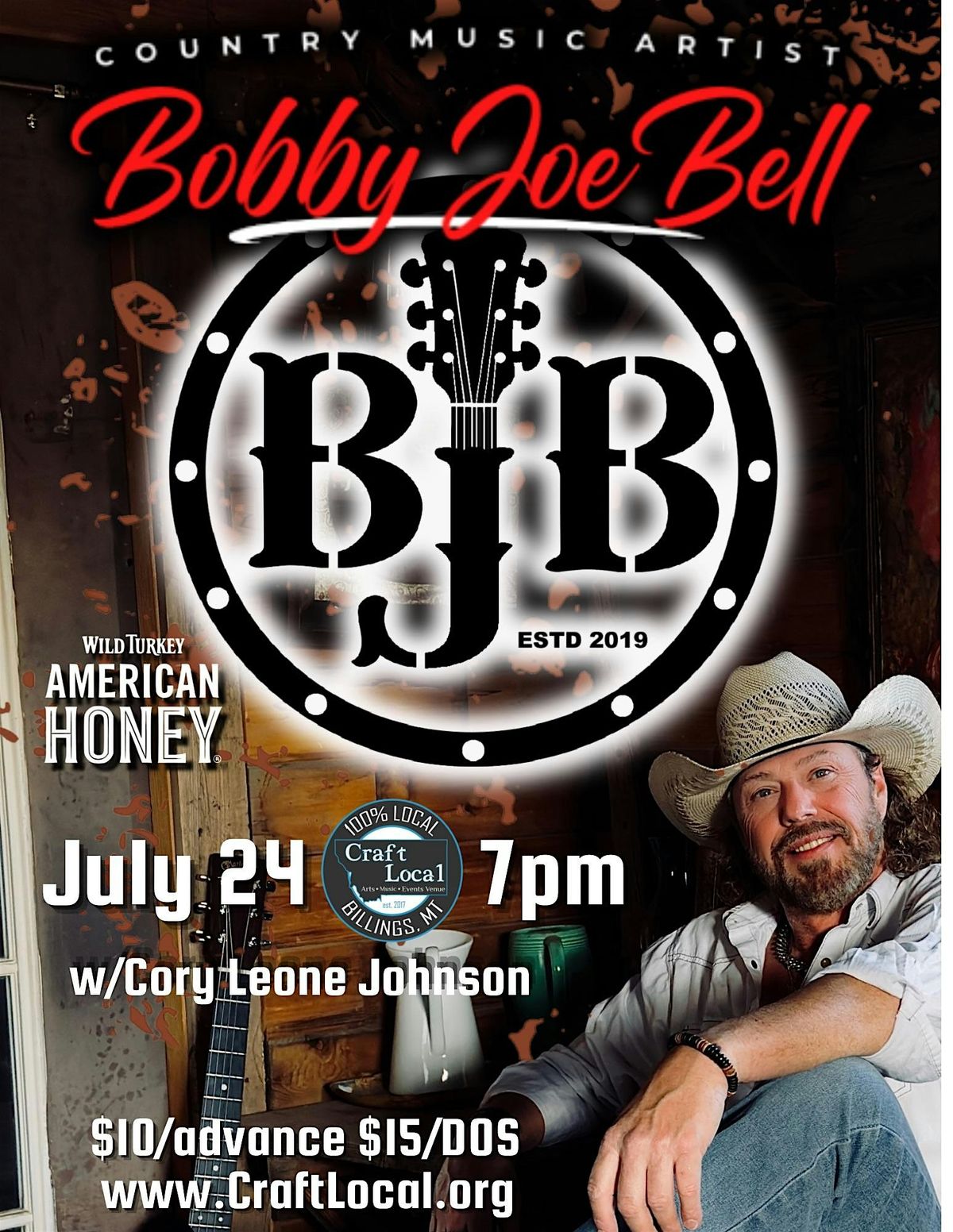 Bobby Joe Bell w/Cory Leone Johnson, 24 July | Event in Billings | AllEvents