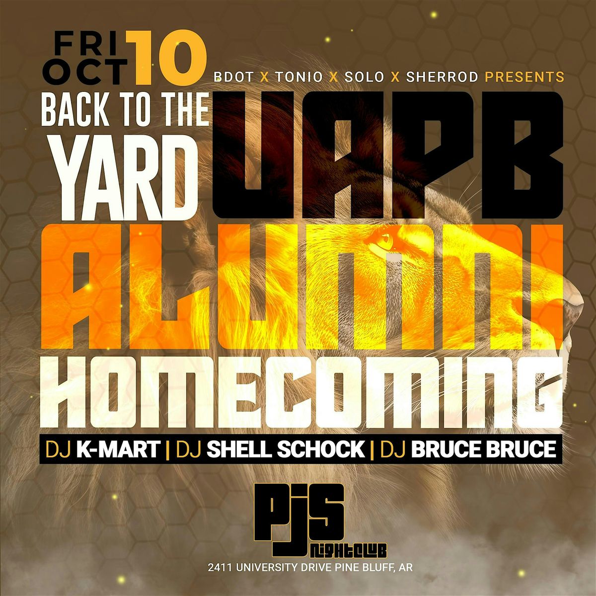 Back to the Yard UAPB Alumni HC 25, 10 October | Event in Pine Bluff | AllEvents