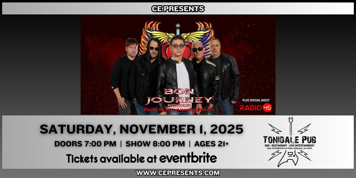 Bon Journey - Playing the Best of Journey & Bon Jovi, 1 November | Event in Oakdale | AllEvents