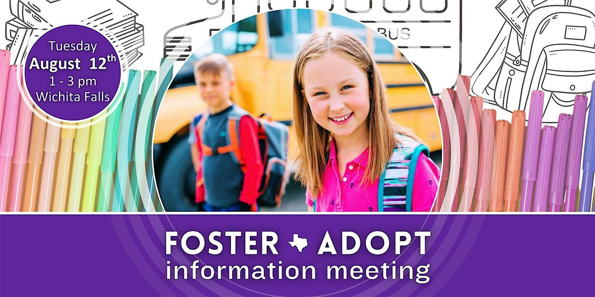 Foster | Adopt Info Meeting, 12 August | Event in Wichita Falls | AllEvents