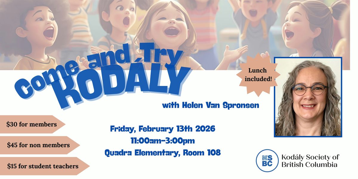 Come and Try Kodály - Professional Development workshop, 13 February | Event in Victoria | AllEvents