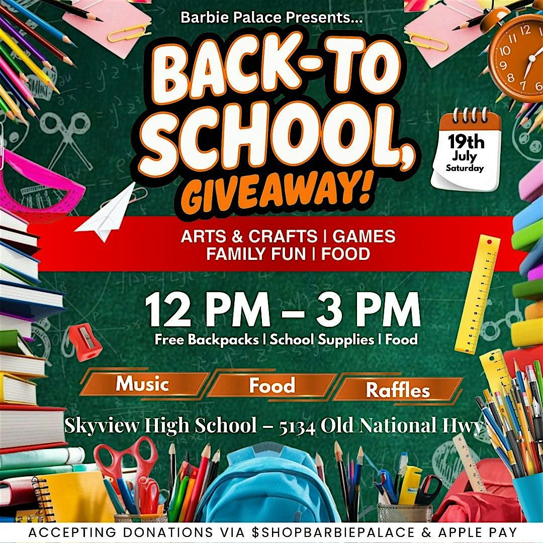 ✨ 3rd Annual Give Back – Back to School Edition! ✨ | Event in College Park | AllEvents