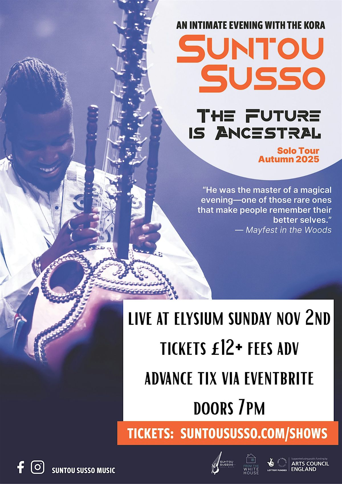 Suntou Susso - The Future Is Ancestral (Solo Tour), 2 November | Event in Swansea | AllEvents