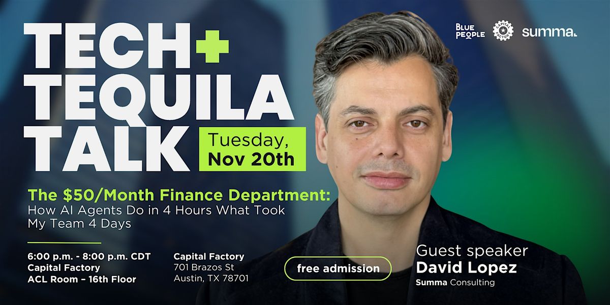 How AI Agents Do in 4 Hours What Took My Team 4 Days, 20 November | Event in Austin | AllEvents