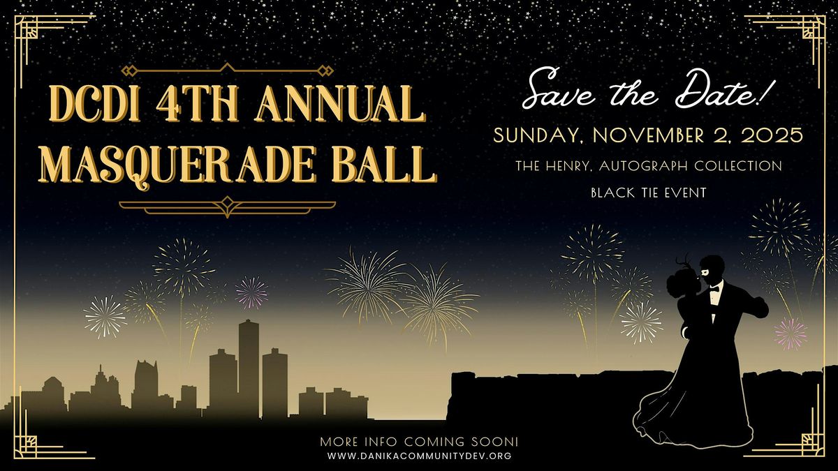 DCDI 4TH Annual Masquerade Ball!, 2 November | Event in Dearborn | AllEvents