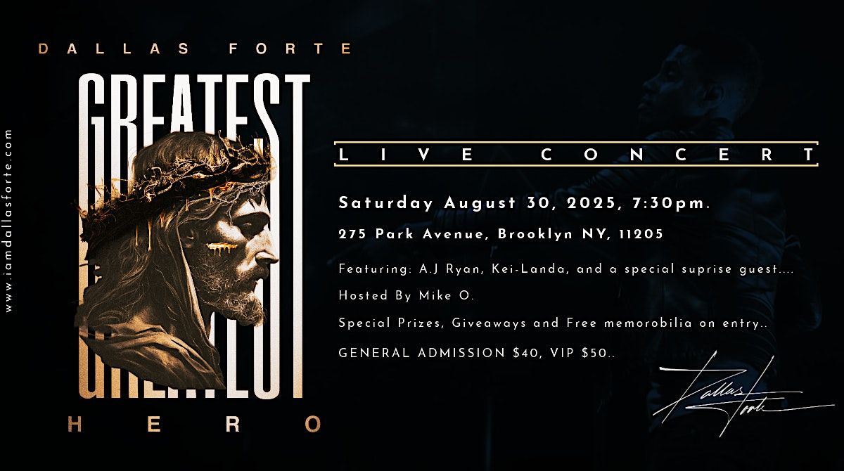Greatest Hero Live Concert, 30 August | Event in Brooklyn | AllEvents