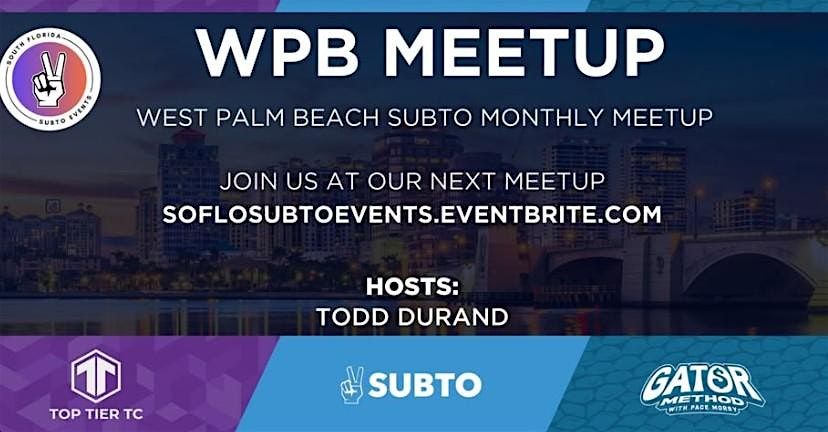 Palm Beach SubTo Regional Meetup | Event in West Palm Beach | AllEvents