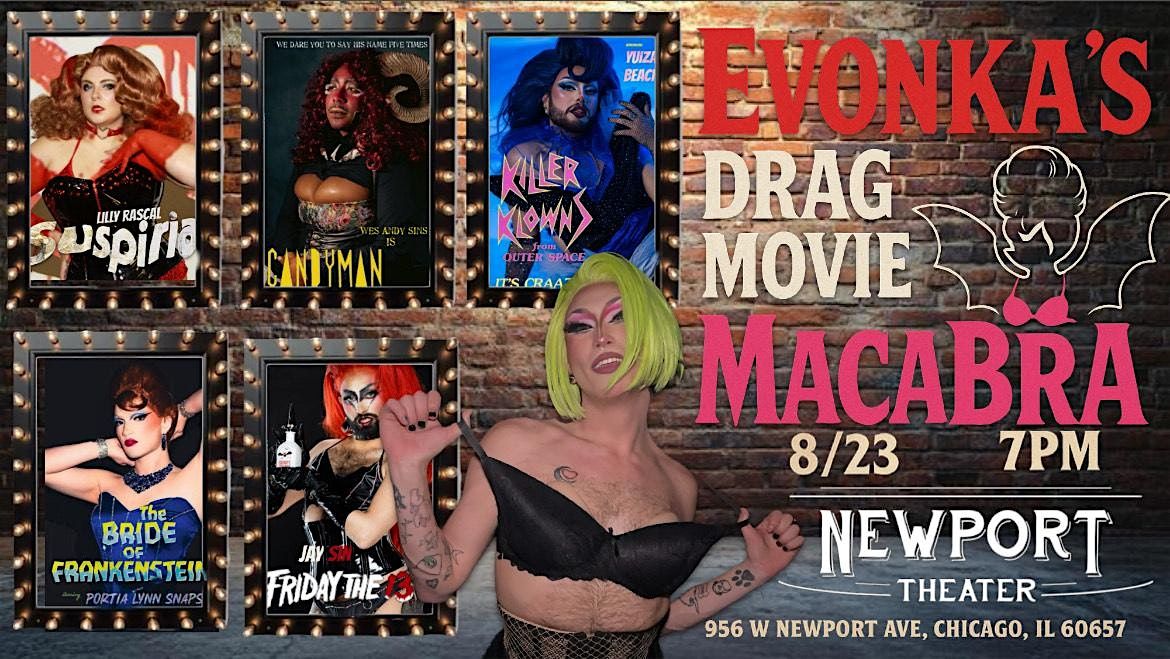 Evonka's Drag Movie MacaBRA, 23 August | Event in Chicago | AllEvents