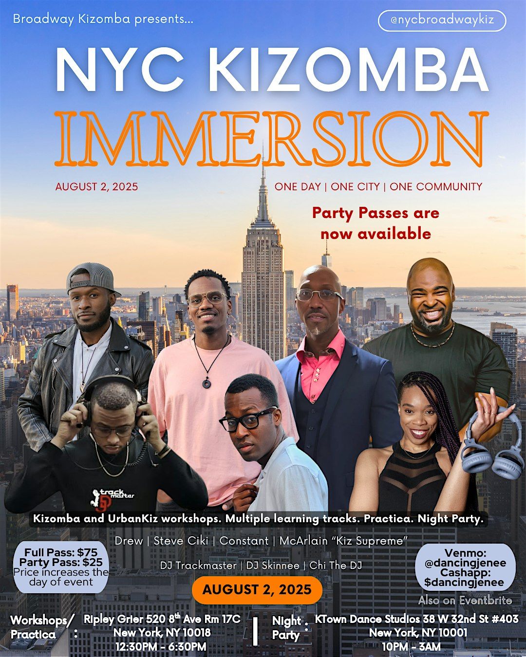 NYC Kizomba Immersion, 2 August | Event in New York | AllEvents