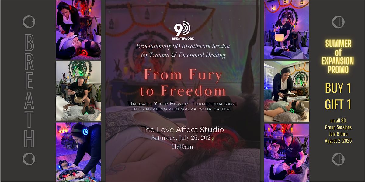 From Fury to Freedom: A Journey through Sacred Rage - 9D Breathwork Journey, 26 July | Event in Dallas | AllEvents