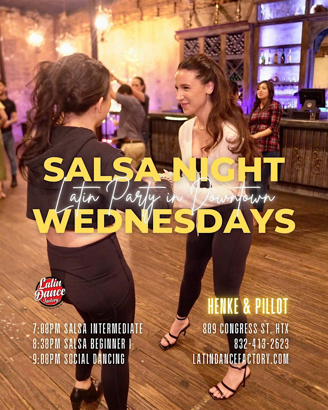 Salsa Lessons for Beginners. Wednesday at 8:30p in Houston 07/16, 16 July | Event in Houston | AllEvents