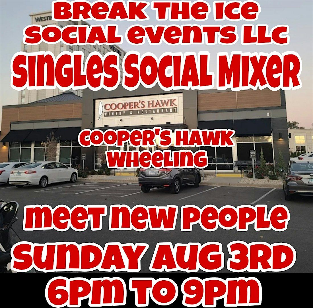Singles Social Mixer Wheeling Cooper's Hawk, 3 August | Event in Wheeling | AllEvents