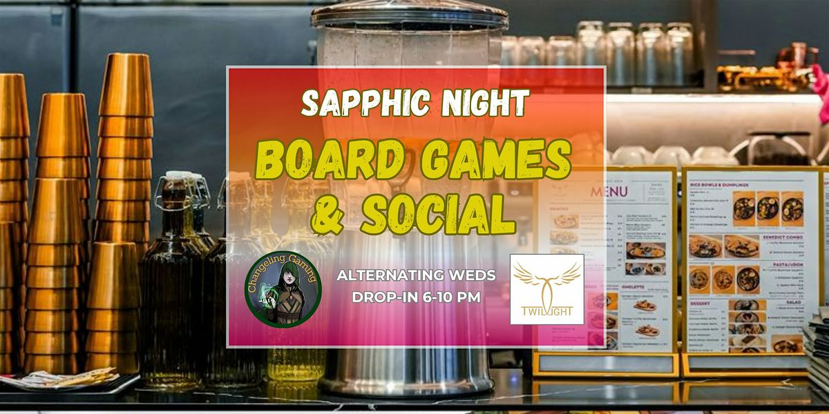 Sapphic Board Game Night at Twilight Cafe Midtown Toronto, 26 November | Event in Toronto | AllEvents