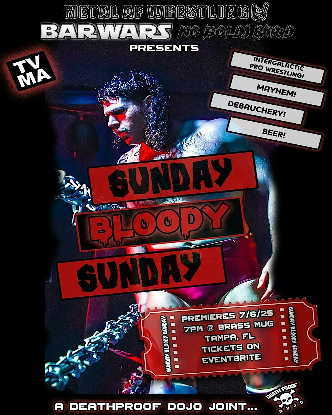 Bar Wars - No Holds Bar'd Presents: "Sunday Bloody Sunday", 6 July | Event in Tampa | AllEvents