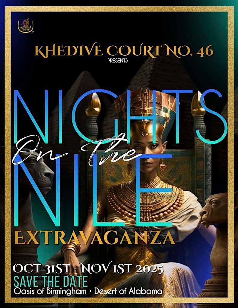 Khedive Court #46 - Nights on the Nile Extravaganza, 31 October | Event in Fairfield | AllEvents