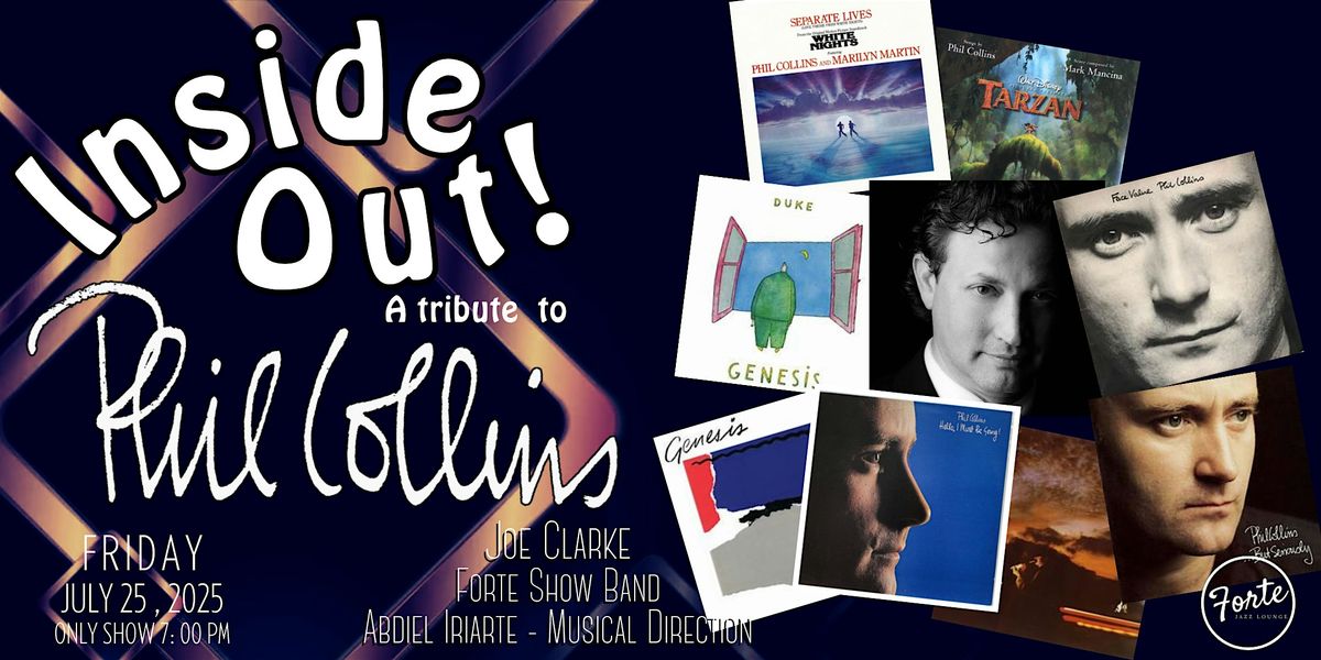 Inside Out: A Tribute to Phil Collins, 25 July | Event in Charleston | AllEvents
