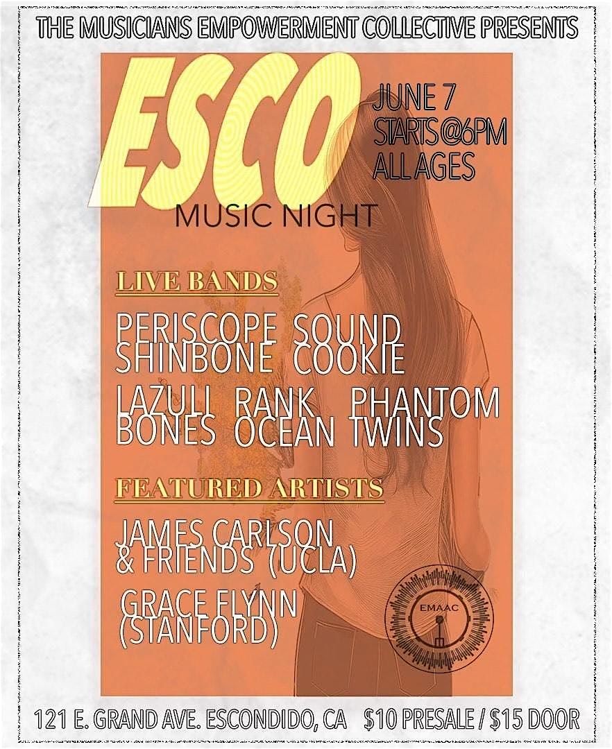RANK OCEAN/LAZULI BONES/PERISCOPE SHINBONE/SOUND COOKIE/PHANTOM TWINS & ART, 7 June | Event in Escondido