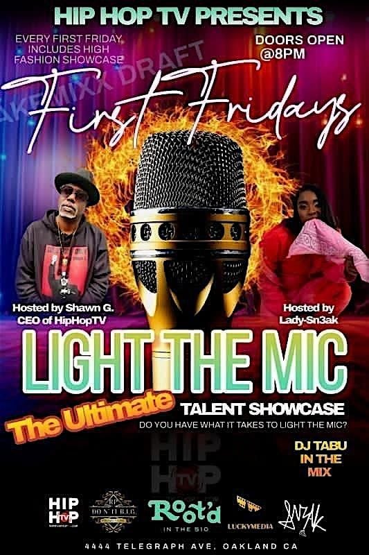 FIRST FRIDAYS LIGHT THE MIC, 5 September | Event in Oakland | AllEvents