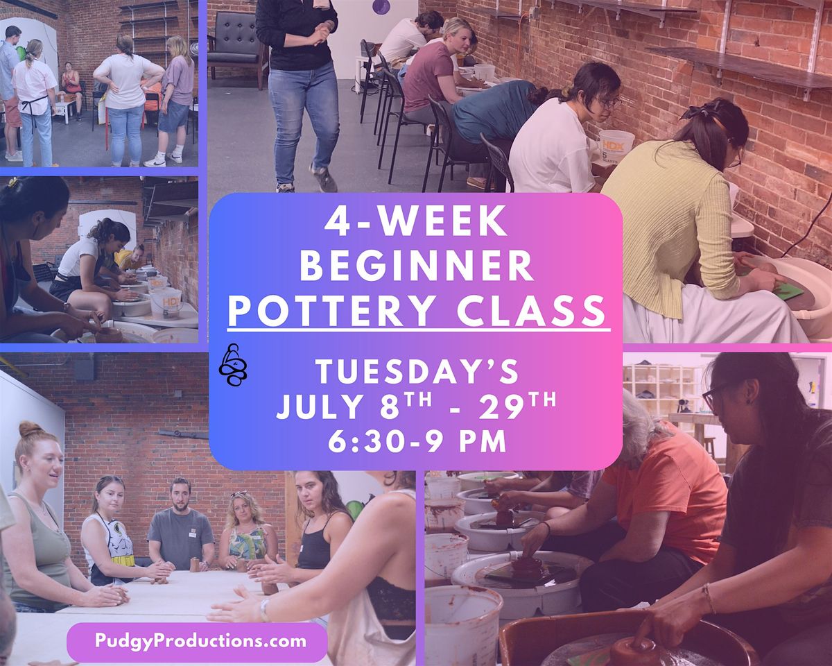 4-Week Beginner Pottery Class! (Wheel Throwing) July 8th - 29th, 8 July | Event in Peabody | AllEvents