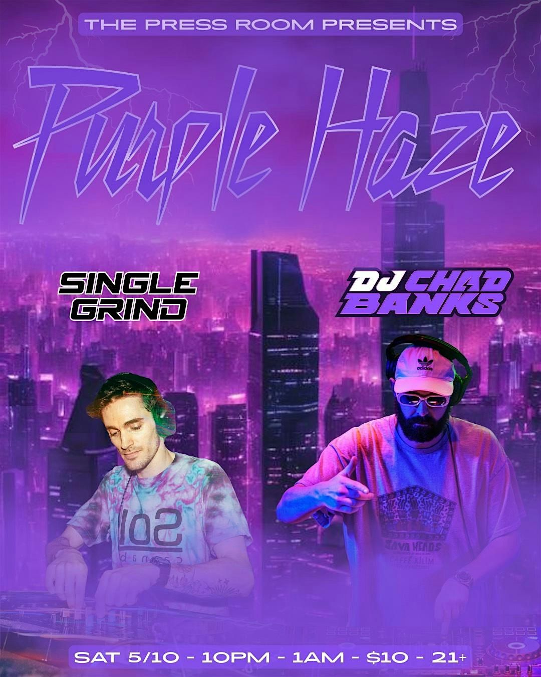 Purple Haze: Single Grind x DJ Chad Banks, 10 May | Event in Portsmouth | AllEvents