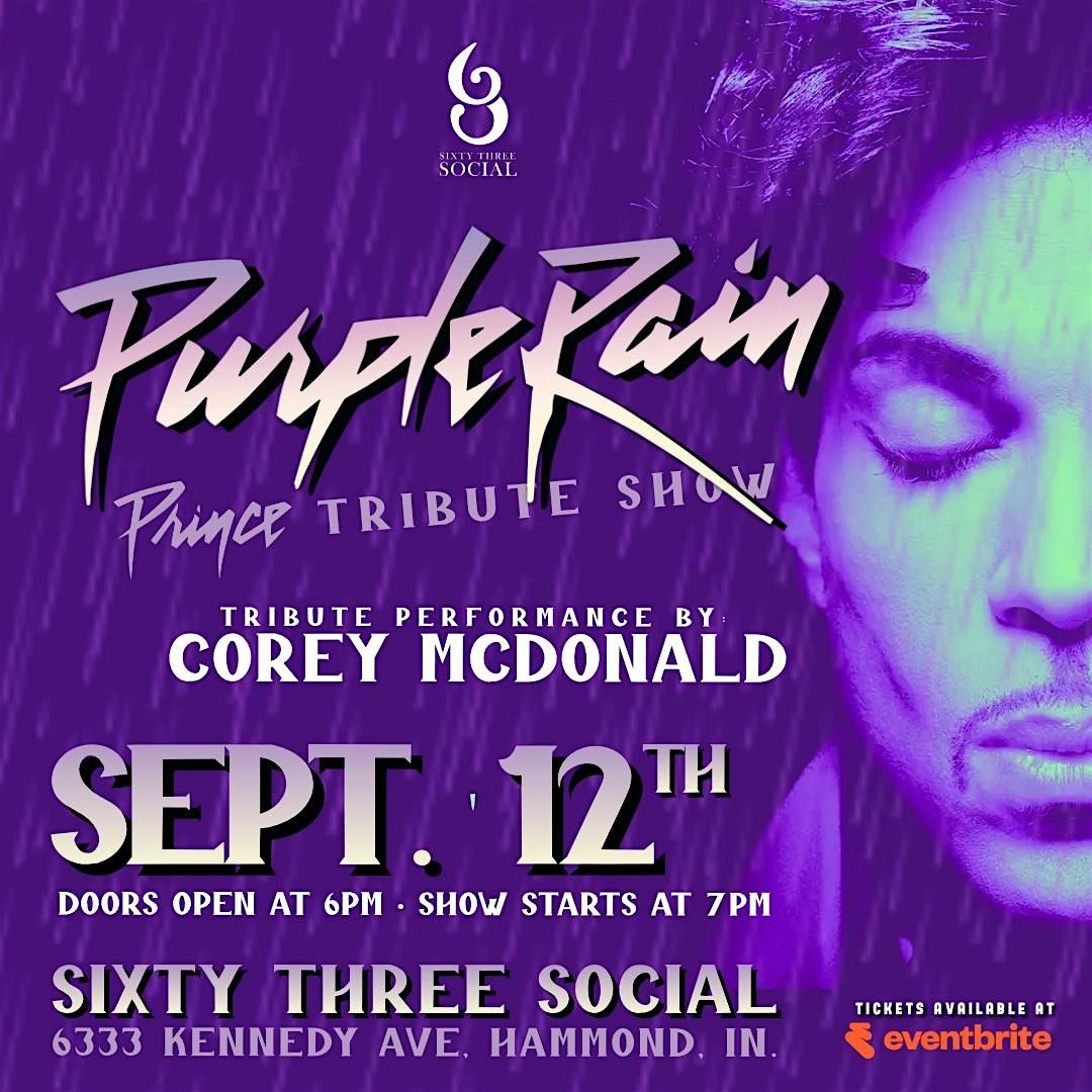 Purple  Rain "Prince Tribute" Dinner Concert, 12 September | Event in Hammond | AllEvents