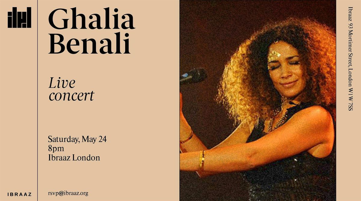Ghalia Benali  Live Concert, 24 May | Event in London | AllEvents