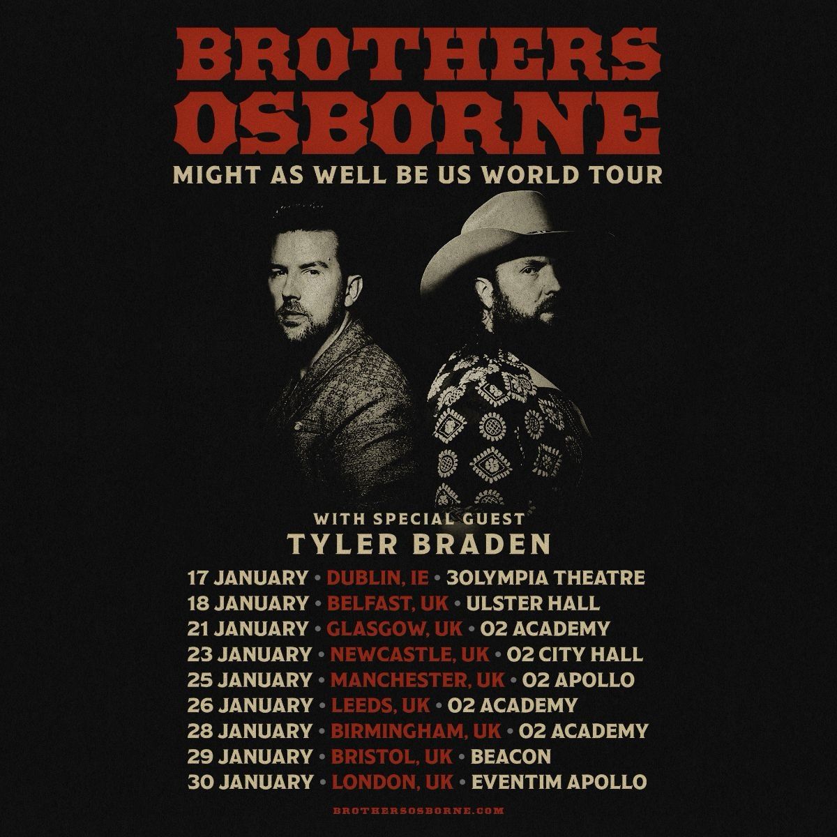 Brothers Osborne, 15 May | Event in Salamanca | AllEvents