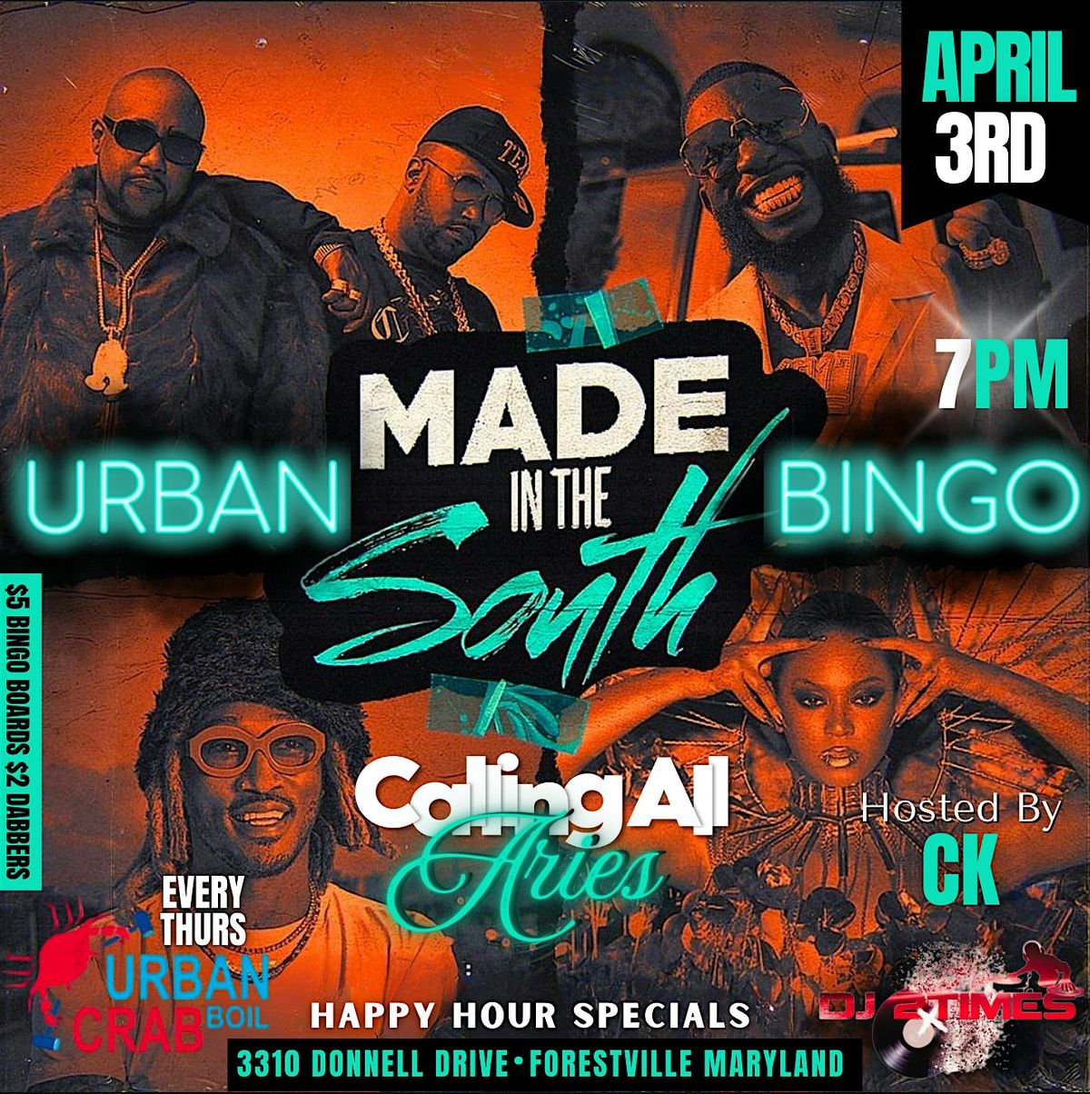 URBAN BINGO AT URBAN CRAB BOIL FORESTVILLE MARYLAND | Event in Forestville | AllEvents