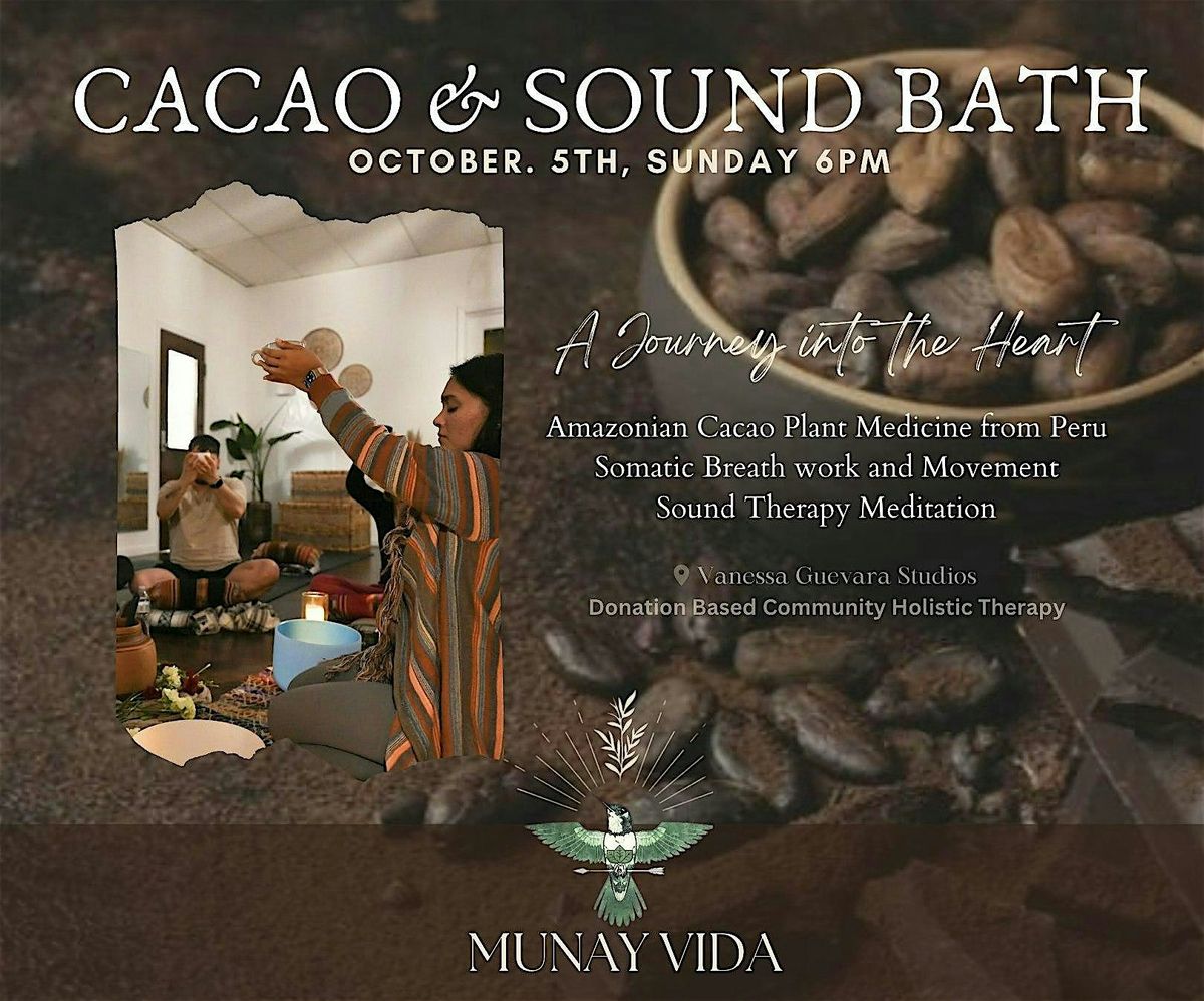 Cacao Ceremony, Somatic Breath Work and Sound Therapy, 5 October | Event in Whitehall | AllEvents