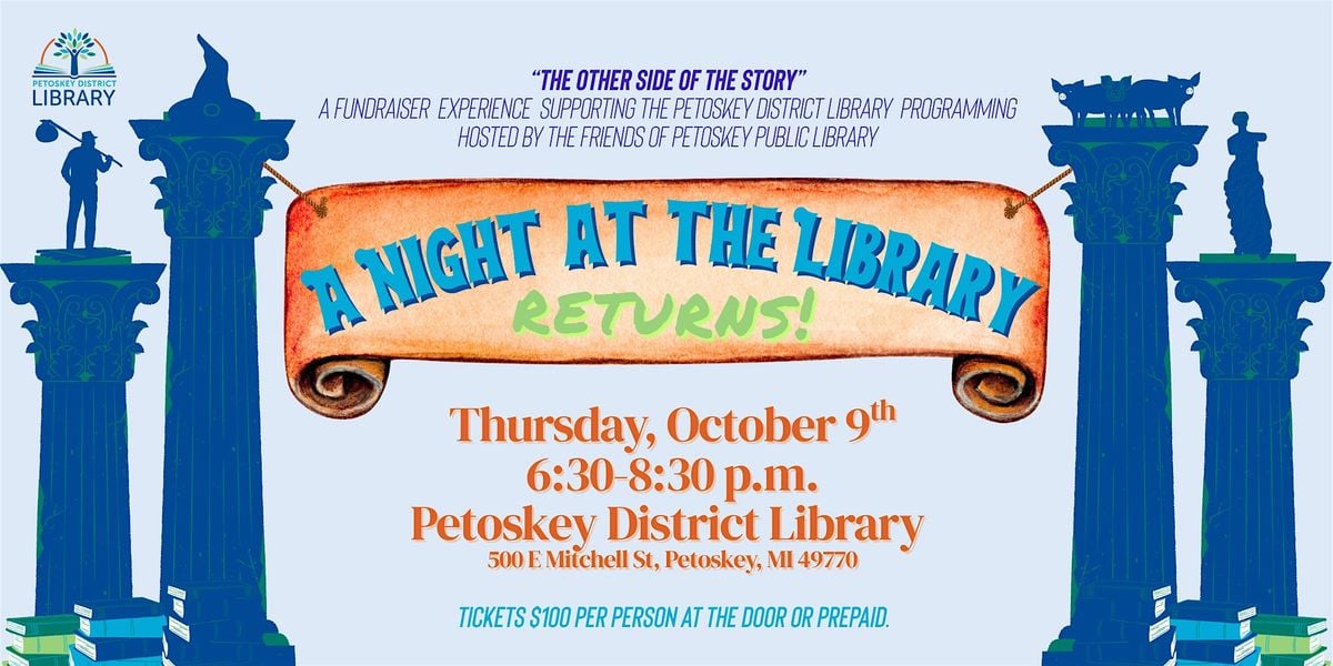 A Night At The Library, 9 October | Event in Petoskey | AllEvents