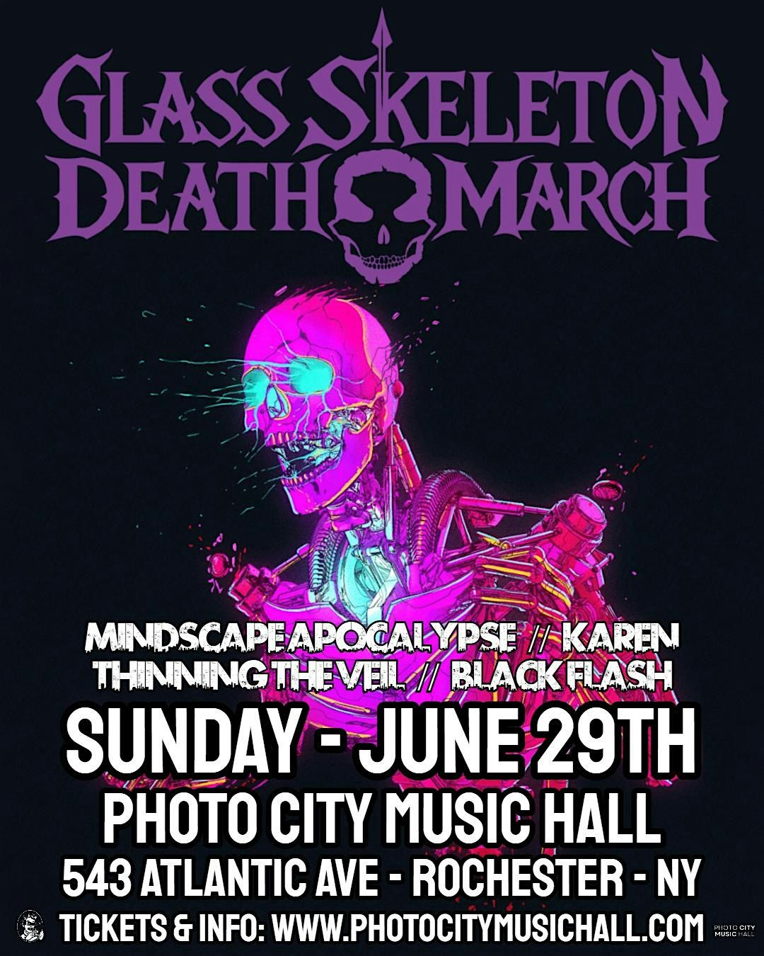 Glass Skeleton Death March - Rochester, NY, 29 June | Event in Rochester | AllEvents