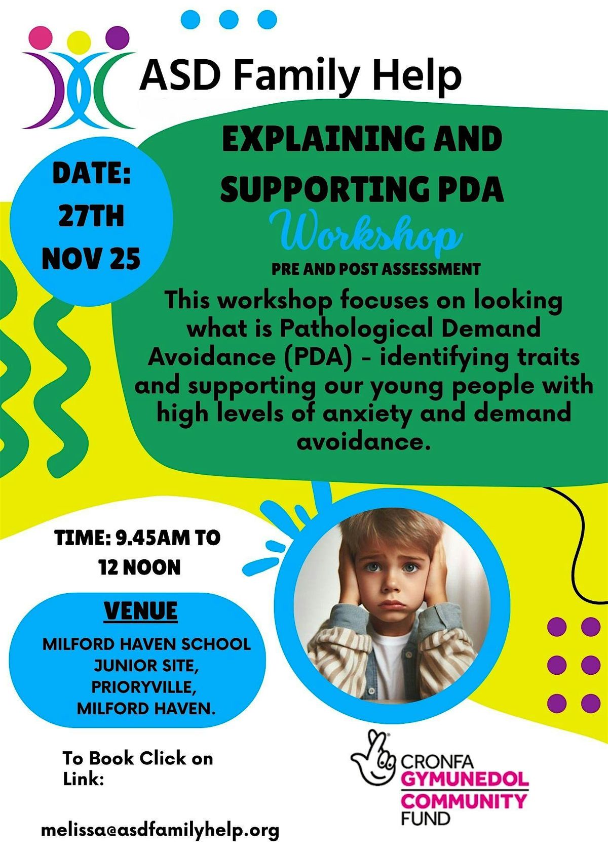Explaining and Supporting PDA, 27 November | Event in Milford Haven | AllEvents