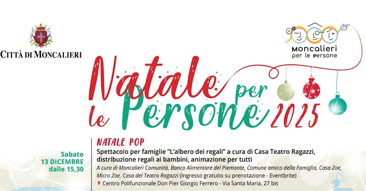 Sabato 13 dicembre  | Natale Pop a Santa Maria |, 13 December | Event in Moncalieri | AllEvents