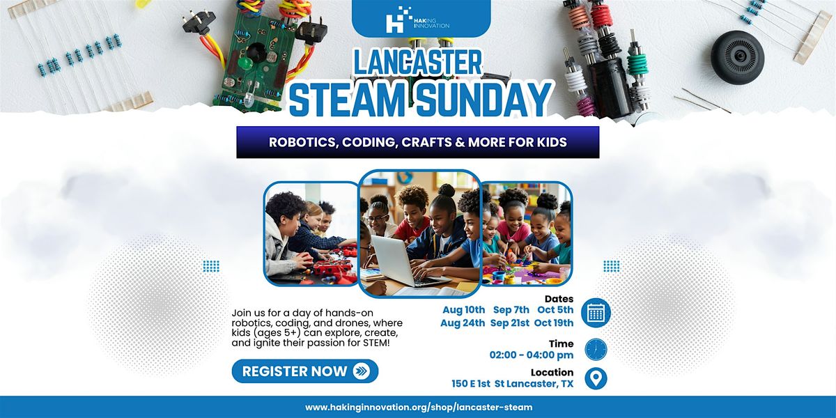 Lancaster STEAM Sunday: Robotics, Coding & More for Kids (10/5), 5 October | Event in Lancaster | AllEvents