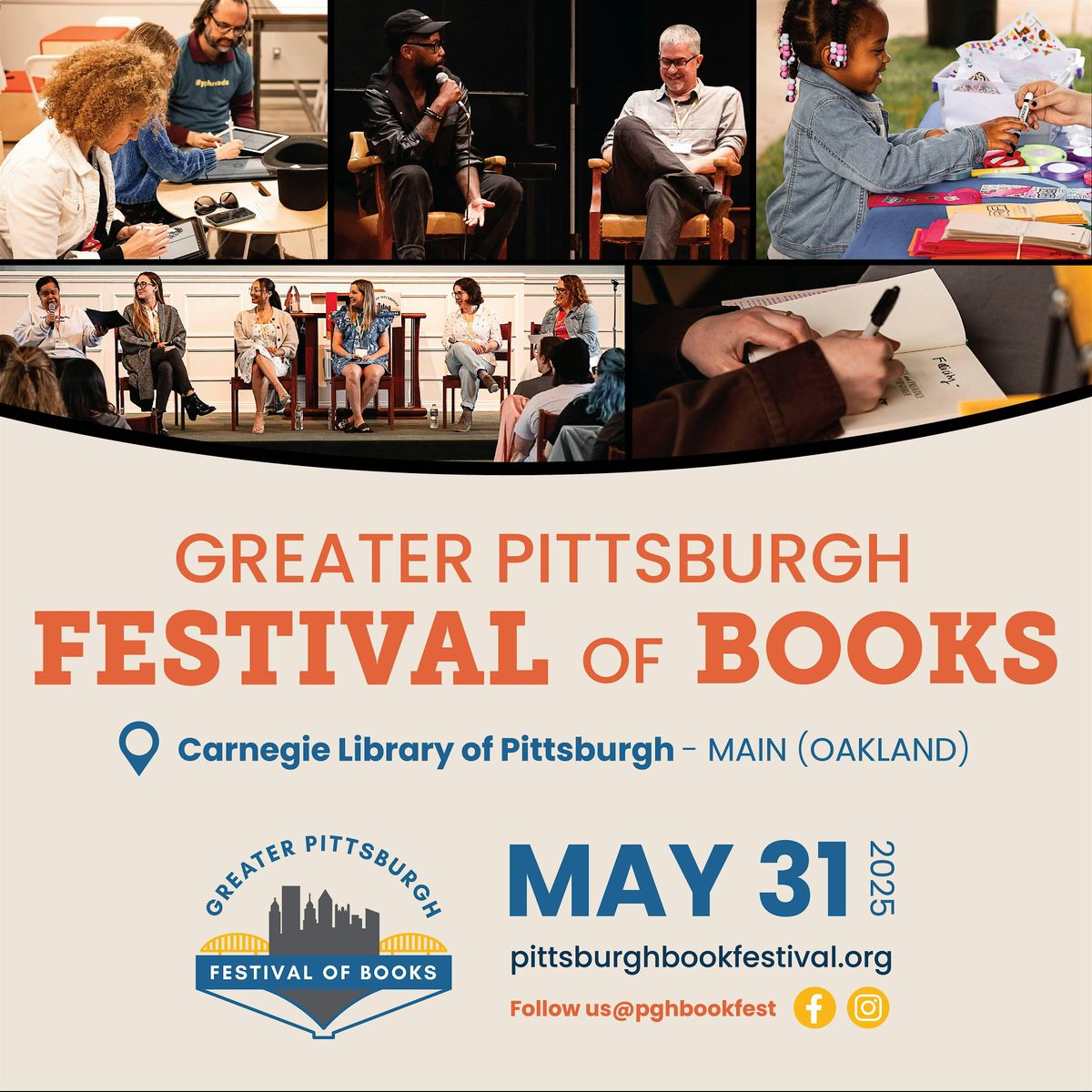 2025 Greater Pittsburgh Festival of Books, Carnegie Library of