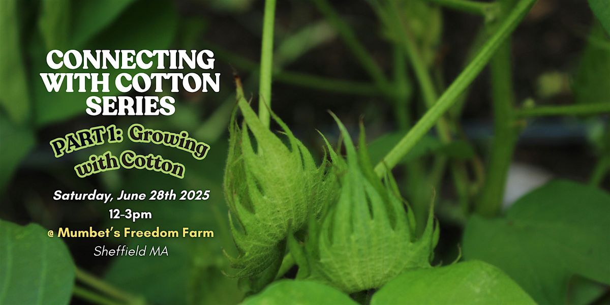 Connecting with Cotton: Pt. 1 - Growing with Cotton, 28 June | Event in Sheffield | AllEvents
