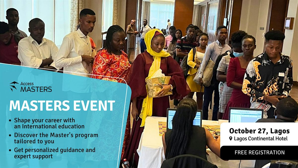 Shape Your Career with Top Masters Event in Lagos!, 27 October | Event in Lagos | AllEvents