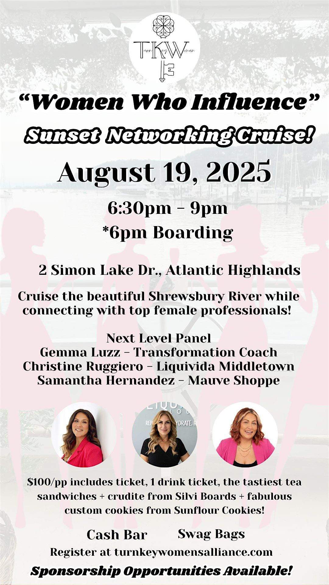 TKW Networking-at-Sea, 19 August | Event in Atlantic Highlands | AllEvents