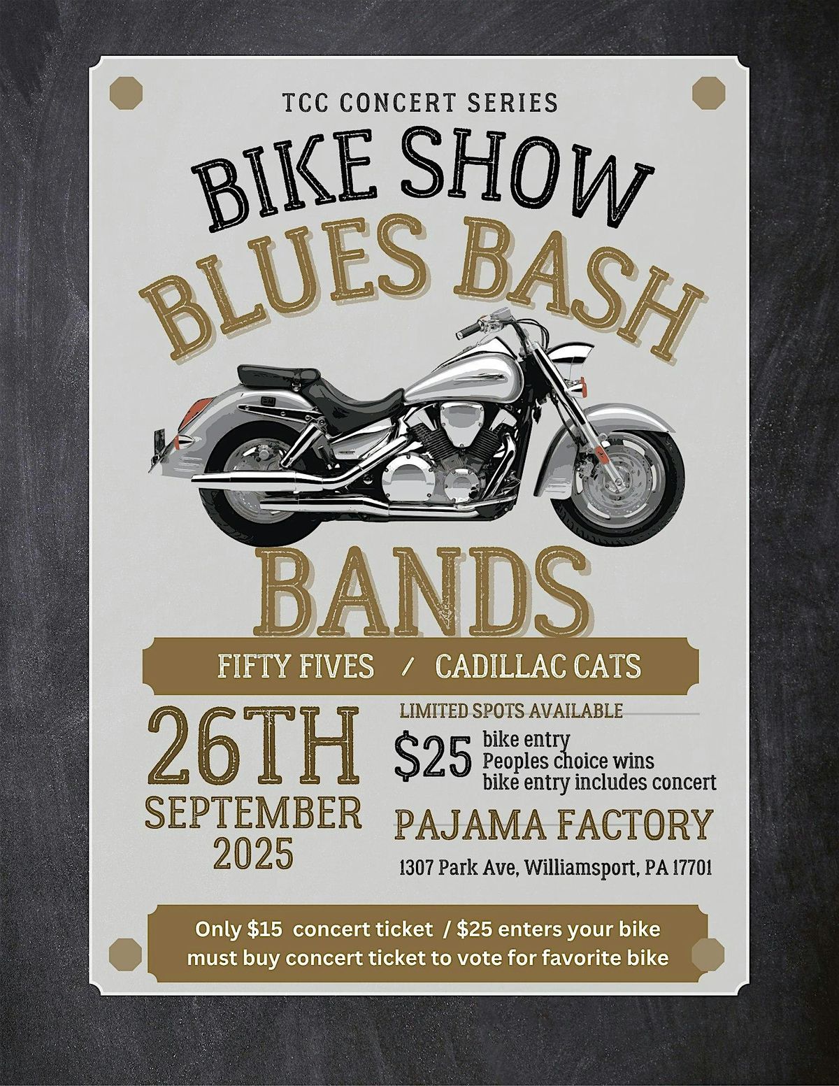 Bike Show Blues Bash, 26 September | Event in Williamsport | AllEvents