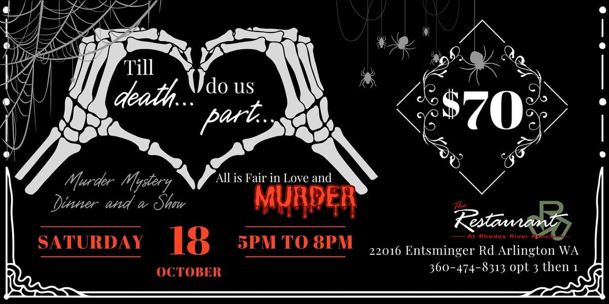 Till Death Do Us Part - M**der Mystery Dinner, 18 October | Event in Arlington | AllEvents
