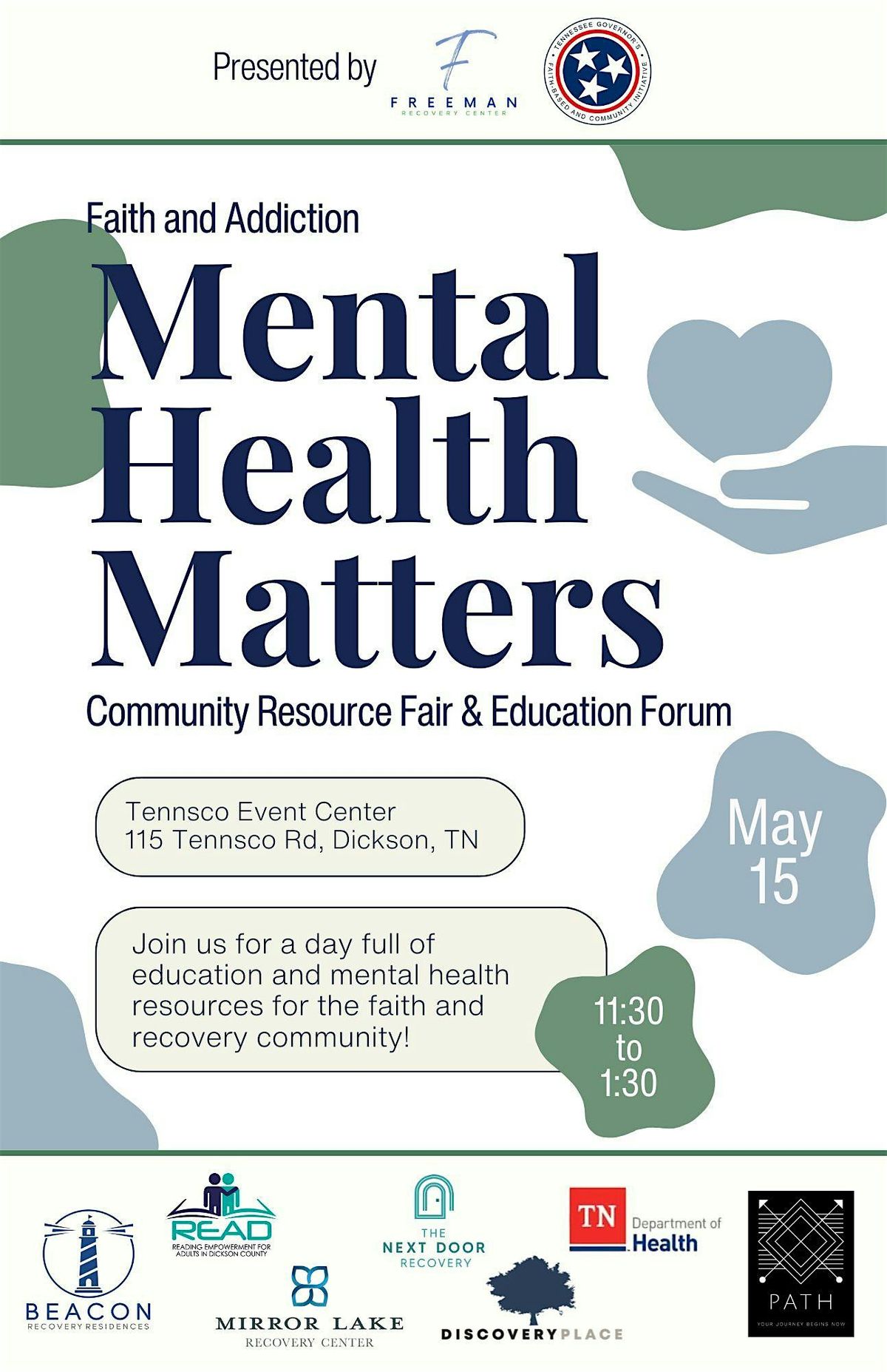 Rise & Recover: A Mental Health and Faith Collaboration Resource Event, 15 May | Event in Dickson | AllEvents