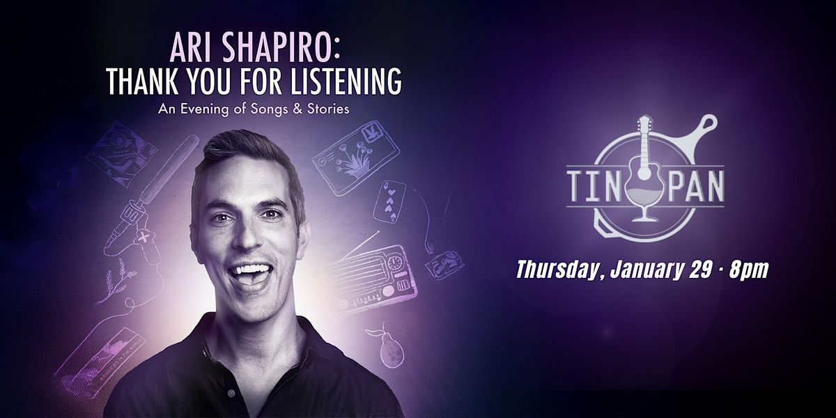 Ari Shapiro: Thank You For Listening, 29 January | Event in Richmond | AllEvents