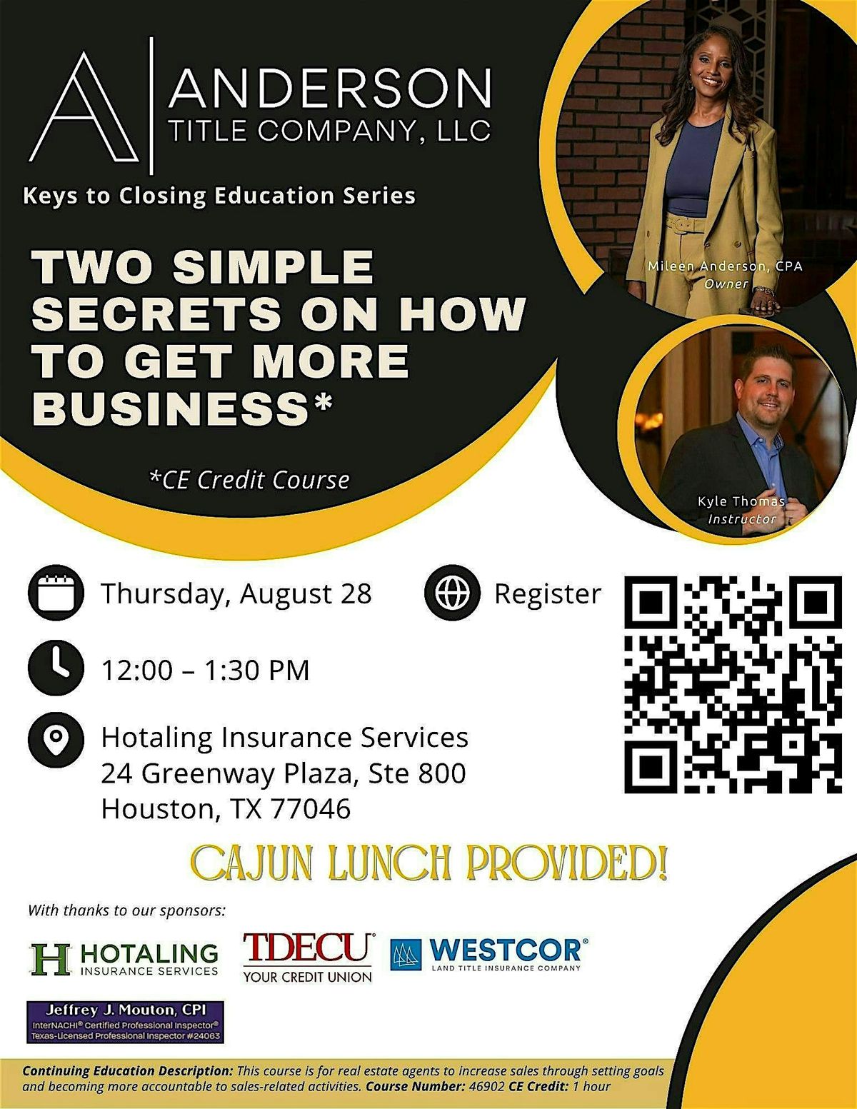 SECRETS ON HOW TO GET MORE BUSINESS FOR REALTORS, 21 August | Event in Houston | AllEvents