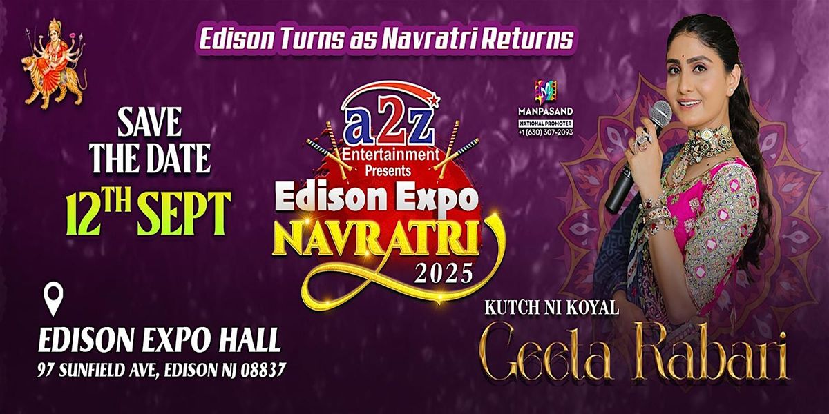 Garba With Geeta Rabari Live in Edison Expo New Jersey, 12 September | Event in Edison | AllEvents