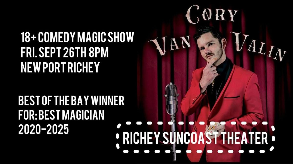 (4x BEST OF THE BAY WINNER) 18+ Comedy Magic Show New Port Richey, 26 September | Event in New Port Richey