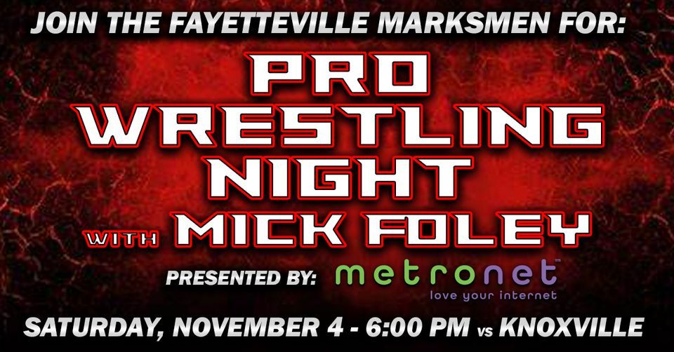 Pro Wrestling Night vs Knoxville, Crown Complex, Fayetteville, November