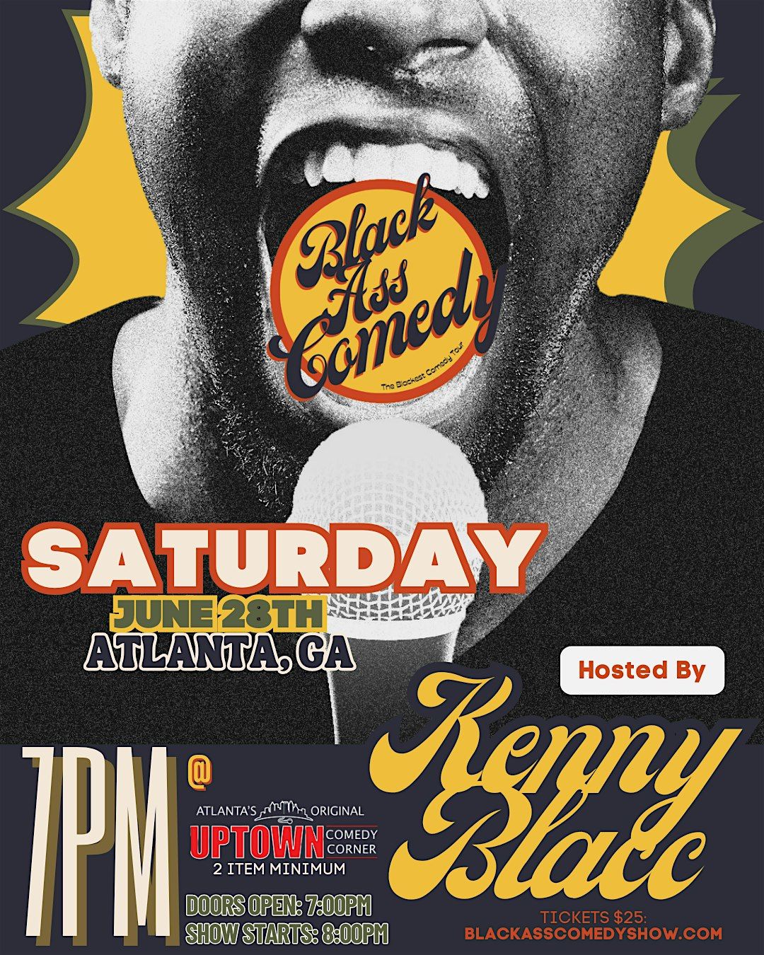 The 3rd Black Ass Comedy Tour, Hosted by Kenny Blacc | Event in Hapeville | AllEvents
