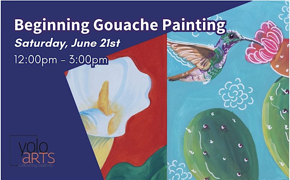 Beginning Gouache Painting, 21 June | Event in Woodland | AllEvents