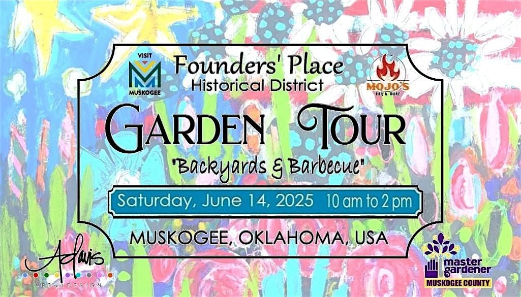 Founders’ Place Home and Garden Tour, “Backyards & Bar-b-que”, 14 June | Event in Muskogee | AllEvents